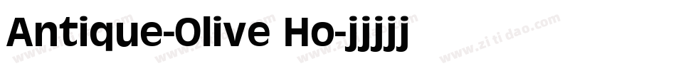 Antique-Olive Ho字体转换